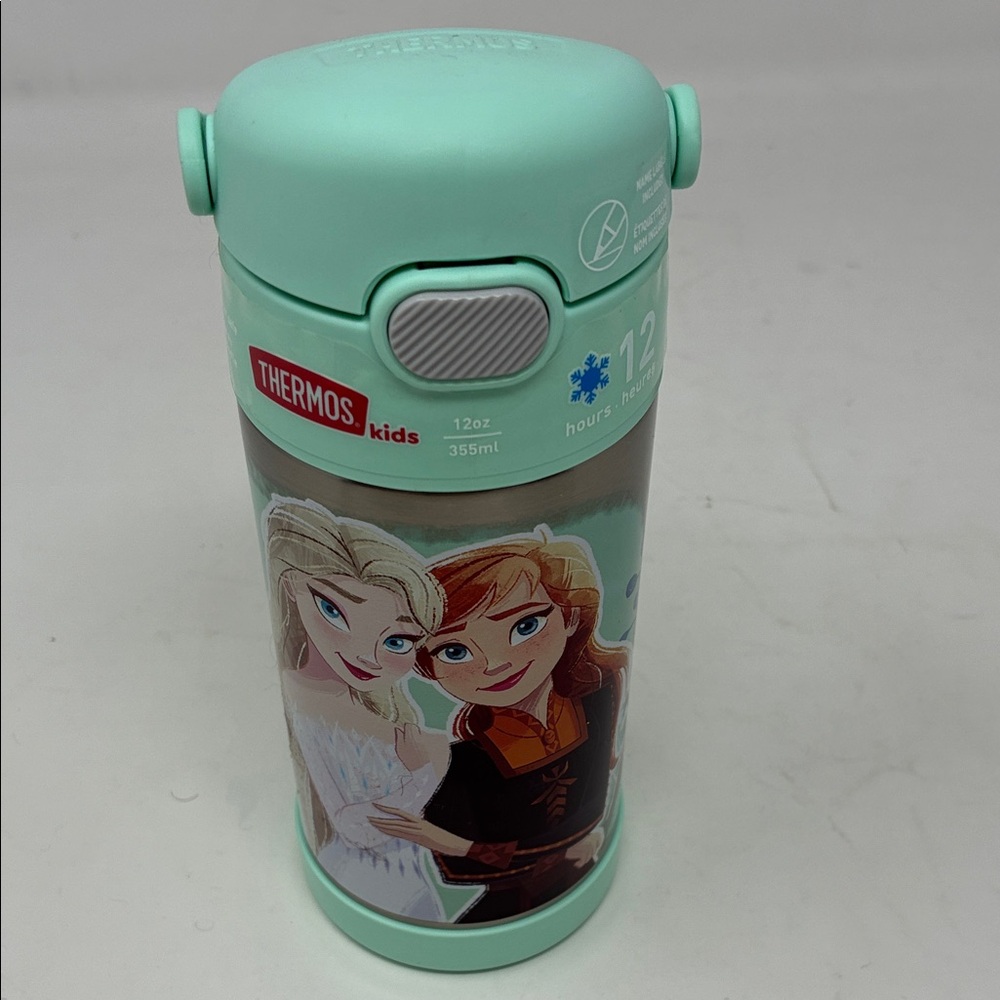 THERMOS FUNTAINER Frozen 2 12 oz stainless steel insulated kids straw bottle